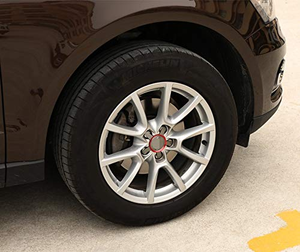 Màu Đỏ thể thao đua xe phong cách nhôm bánh xe trung tâm xung quanh vòng Bìa TRIM BodyKit Tương thích với Audi A5 Q7 TT Quattro BMW E92 F80 - Product Image 6