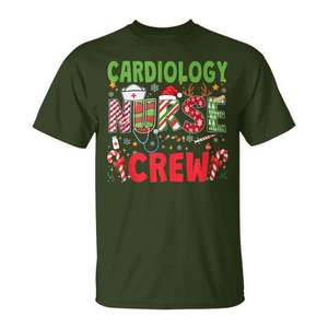 T-shirt de Noël pour infirmière cardiologique, cadeau de Noël pour les infirmières - Product Image 1