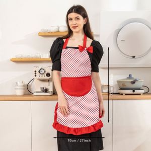 Joli tablier de cuisine amusant et coquin à pois pour femmes et filles avec poche - Product Image 4