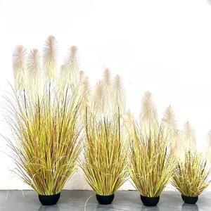 Césped artificial de cebolla para escaparates de tiendas de ropa, césped de cebolla artificial al por mayor a <span class=keywords><strong>precio</strong></span> económico, planta grande de pampa para decoración - Product Image 2