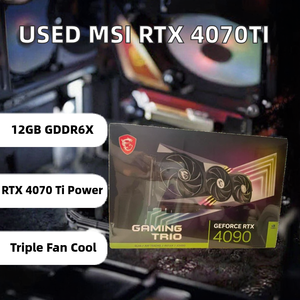 Carte graphique MSI GeForce RTX <span class=keywords><strong>4070Ti</strong></span> d'occasion 12 Go GDDR6X 192 bits Interface PCI Express pour station de travail de bureau avec ventilateur de refroidissement - Product Image 2