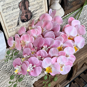 Flores Phalaenopsis artificiales impresas en 3D con <span class=keywords><strong>película</strong></span> <span class=keywords><strong>de</strong></span> 9 píxeles al por mayor para el hogar, sala <span class=keywords><strong>de</strong></span> estar, bodas y decoraciones <span class=keywords><strong>de</strong></span> hoteles - Product Image 4