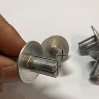 Broche d'entraînement en aluminium et en acier, riveté avec ancre de lave-linge en caoutchouc, installation facile d'un marteau en une seule étape par expansion, 3/8