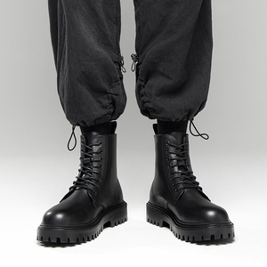 Cao khởi động hàng đầu người Anh phong cách bảo hộ lao động dày đế da khởi động khởi động cho nam giới - Product Image 4