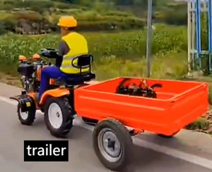 CE Ferme Jardin 4x4 Mini 4WD Tracteur PETITE Motoculteur 8-15HP Charrue Ridging Machine, Tondeuse à gazon <span class=keywords><strong>Roue</strong></span>, Remorque Ditcher - Product Image 1