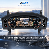 Pour Toyota Land Cruiser LC200 2008-2015, tableau de bord numérique 12,3 pouces