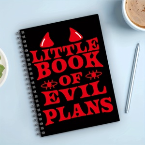 Carnet à spirales A5 « Evil Plan » sur le thème des sorcières et de l'horreur – Journal parfait pour Halloween, cadeau idéal pour les amis, pour raconter des histoires effrayantes - Product Image 5