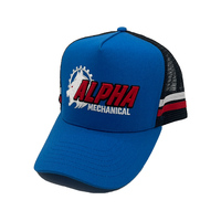 Casquettes de camionneur personnalisées de haute qualité avec broderie et bandes latérales, vente en gros, moins chères, multicolores, casquettes de camionneur australiennes