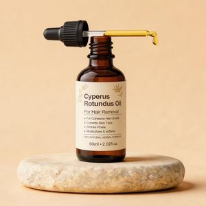 Huile Essentielle de Cyperus Rotundus 100% Pure Pressée à Froid, Marque Blanche, pour Femmes et Hommes, Réduit la Croissance des Poils Corporels - Product Image 1