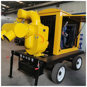 Nueva bomba de riego autocebante de una sola etapa diésel, bomba de drenaje agrícola móvil con taponamiento de cojinete de caja de cambios de motor - Product Image 1