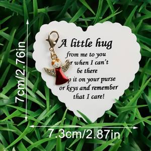 Porte-clés Ailes d'Ange, Thème Rédemption Cœur d'Ange, Porte-clés en Métal, Souvenir d'Activités Religieuses, Pendentif pour Téléphone Portable - Product Image 5