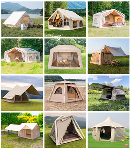 Large Outdoor Family <strong>Tent</strong> for Camping Waterproof Oxford Canvas with Air Cotton Glamping Inflatable Feature - Product Image 4