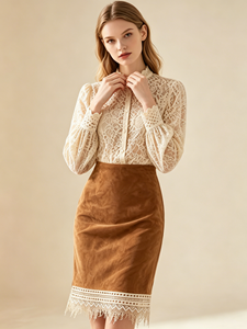 SWEET BABE 2026 Jupe droite vintage respirante à taille naturelle pour femme, idéale pour le bureau et le quotidien - Product Image 4