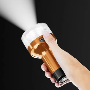 Led <b>Flashlight</b> 15W E27 <b>Rechargeable</b> With Hook Camping Lighting - Product Image 2