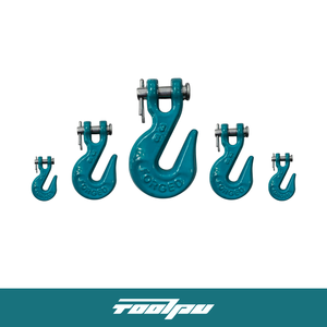 Crochet de levage en acier au carbone forgé robuste de type américain pour corne de mouton, 1,12t à 15,5t, modèle G80, pour remorque et treuil de sécurité - Product Image 3