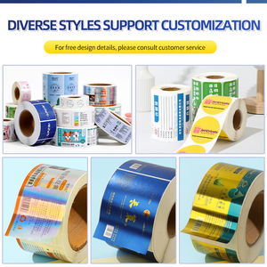 Bóng không thấm nước cuộn in mỹ phẩm dính nhãn dán chai bao bì Logo Vinyl Nhãn hiệu riêng Sticker tùy chỉnh - Product Image 2