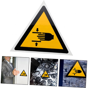 Met De Hand Verpletterende Zelfklevende Etiketten Sticker Pas Op Voor Het Knijpteken-Waarschuw Uw Handveilige Tekens Veiligheidsproduct - Product Image 5