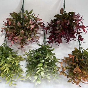 YLF004 Branches d'Arbre Artificielles en Plastique Feuilles <span class=keywords><strong>de</strong></span> <span class=keywords><strong>Vanille</strong></span> Artificielles Feuilles <span class=keywords><strong>de</strong></span> Violon Plante Artificielle pour Décoration Intérieure Extérieure Verte - Product Image 5