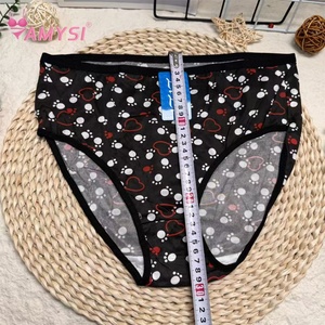 Amysi 519 #   Calzones de Seda de Leche para Mujer, Más Vendidos en el Sudeste Asiático, de Talle Alto, con Estampado Floral, Transpirables, Talla Grande para Mamás - Product Image 5