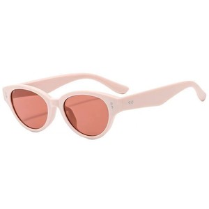Cat Eye Sunglasses For Women Full Rim Mirror Lenses UV400 Beach Style Light Weight Adult Fashion <b>Pink</b> <b>Frame</b> - Product Image 1