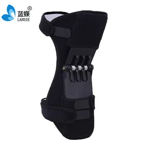 Support Power Lifter Stabilized Open Patella Powerful Rebound Spring Force Booster Knee Brace