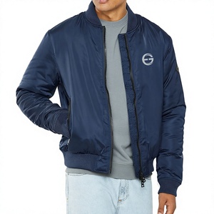 EVER GLOW 2026 Men's <b>Lightweight</b> Winter Silk Satin Bomber <b>Jacket</b> Breathable Stand Collar Outdoor Sports Outerwear Pockets High - Product Image 1