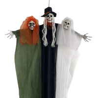 Nouvelles décorations d'Halloween style américain pour maison hantée chinoise, accessoires de costume de squelette, effrayant pour les fêtes et les farces