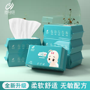 Lingettes humides pour bébé Lianhuayin, paquet de 60, nettoyage doux pour les mains et la bouche des nourrissons - Product Image 3