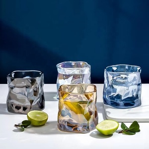 <span class=keywords><strong>Verre</strong></span> à whisky en <span class=keywords><strong>verre</strong></span> irrégulier créatif de haute qualité, <span class=keywords><strong>verre</strong></span> à vodka réutilisable, verres à bière transparents, <span class=keywords><strong>verre</strong></span> à jus, tasse - Product Image 1