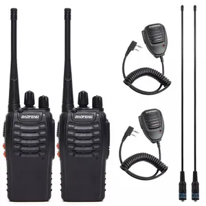 Radio bidirectionnelle boafeng baofeng talki walki 10w BF 888S 5W poc a lungo raggio jouets pour enfants radio cuffie celular Walkie Talkies