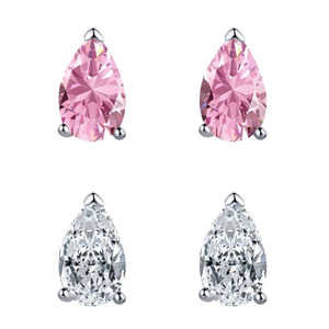 Boucles d'oreilles clous en diamant de laboratoire taille poire, certifiées IGI, en or massif 14 carats, cadeau de mariage ou d'anniversaire, bijoux en forme de goutte d'eau avec griffes - Product Image 2