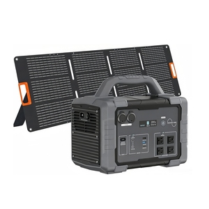 Station d'alimentation solaire portable pour la maison 1200W avec batterie lithium-ion, panneau solaire, onduleur à onde sinusoïdale pure et prises USB-AC-DC-PD - Product Image 2
