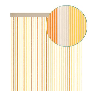 Rideau anti-mouches 125x240 cm avec franges en cordon tressé couleur or - Product Image 6