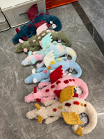 Peluche Dragon Jelly Cats – 13 styles, ensemble complet (Sky, Black, Fuddlewuddle, Bashful), grand coussin doux anti-stress avec étiquettes et sac anti-poussière