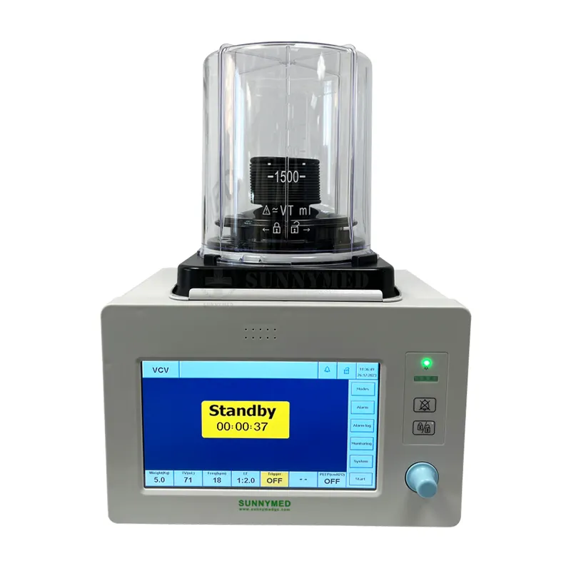 SY-W006-3_W Medical Veterinary Turbine Anesthesia Ventilator