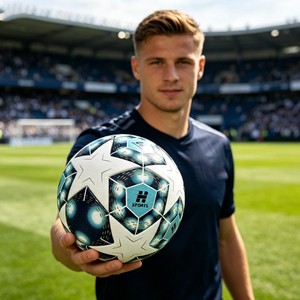 Pallone da <span class=keywords><strong>Calcio</strong></span> Professionale Taglia <span class=keywords><strong>5</strong></span>, Personalizzabile, in Pelle PU Termosaldata, Ideale per Partite e Allenamenti - Product Image 2