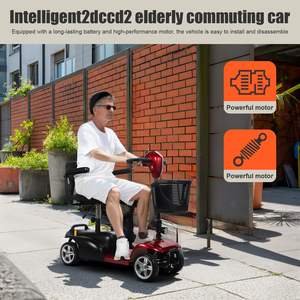 สกู๊ตเตอร์เคลื่อนที่สำหรับ<span class=keywords><strong>ผู้</strong></span><span class=keywords><strong>สูงอายุ</strong></span>สกูตเตอร์ไฟฟ้าระยะไกลสำหรับงานหนัก4<span class=keywords><strong>ล้อ</strong></span>พร้อมที่ชาร์จและตะกร้า - Product Image 2