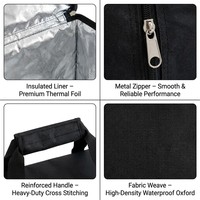 Sac à dos isotherme pour livraison de nourriture 62L, grande capacité, sac isotherme pour pizza, pour les coursiers en moto