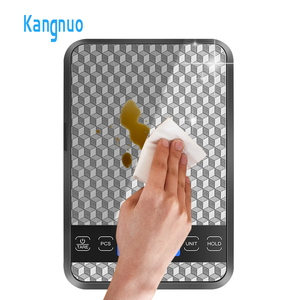 เครื่องชั่งอาหารดิจิตอลแบบตั้งโต๊ะ สแตนเลสบางเฉียบ หน้าจอ LCD ขนาด 15 กก. สำหรับทำอาหาร อบขนม ขายปลีก - Product Image 3