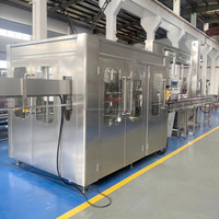 Machine de remplissage automatique de bouteilles PET pour jus, système d'embouteillage de boissons, ligne d'embouteillage de liquides pour boissons gazeuses