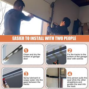 <span class=keywords><strong>Kit</strong></span> <span class=keywords><strong>de</strong></span> joint <span class=keywords><strong>d</strong></span>'étanchéité robuste en caoutchouc EPDM pour bas <span class=keywords><strong>de</strong></span> <span class=keywords><strong>porte</strong></span> <span class=keywords><strong>de</strong></span> garage, résistant aux intempéries, avec rail en aluminium pré-percé, <span class=keywords><strong>service</strong></span> <span class=keywords><strong>de</strong></span> <span class=keywords><strong>d</strong></span>écoupe, anti-rongeurs - Product Image 5