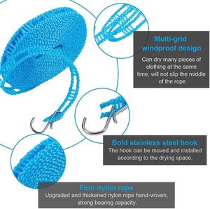 Dây Phơi Khô Quần Áo Cắm Trại Du Lịch Chống Gió 5M 16,4ft Dây Treo Quần Áo - Product Image 6
