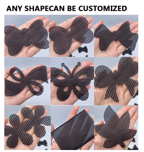 Bán Buôn Đầy Màu Sắc Trang Điểm Salon Bangs Ban Nhạc Công Cụ Cắt Tóc Tùy Chỉnh Private Logo Tóc Sticker - Product Image 5