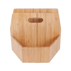 Bamboo <b>Makeup</b> Organizer Rotating Desktop Storage <b>Box</b> For Cosmetic With 6 Layers Eco Friendly Design - Product Image 5