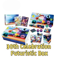 Boîtes Originales PTCG Pokémon Chinois Simplifié 30ème Anniversaire Boîte Futuriste Collection de Cartes Anime Cadeau pour Collectionneurs