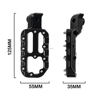 Repose-pieds en aluminium CNC en forme de T JFG, larges et antidérapants, pour moto électrique Qronged X1 Spark