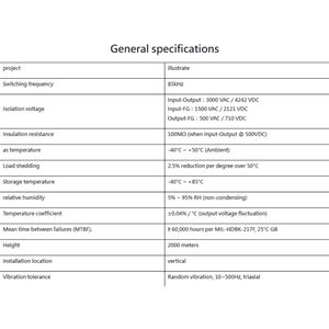 Fuente de Alimentación Industrial de CC de 72V 7A AD1500M-72S con Amortiguador CEMF Integrado y Junta Tórica - Product Image 2