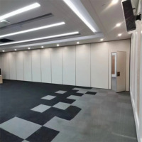Cloison de séparation coulissante modulaire pliable sur mesure en bois, insonorisante, ignifuge, design moderne pour salles de réunion