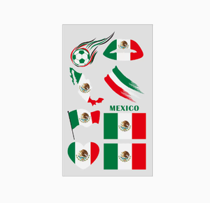 Autocollants de tatouage du drapeau du Portugal en gros, divers matchs de football, équipe de cheerleading, assistance, autocollants de tatouage temporaires pour le visage - Product Image 2