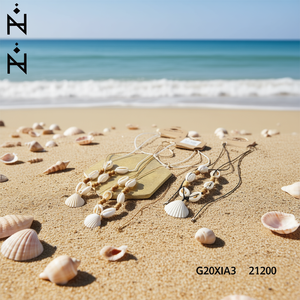 Collana di conchiglie G20XIA3 21200, gioiello alla moda con perline - Product Image 3